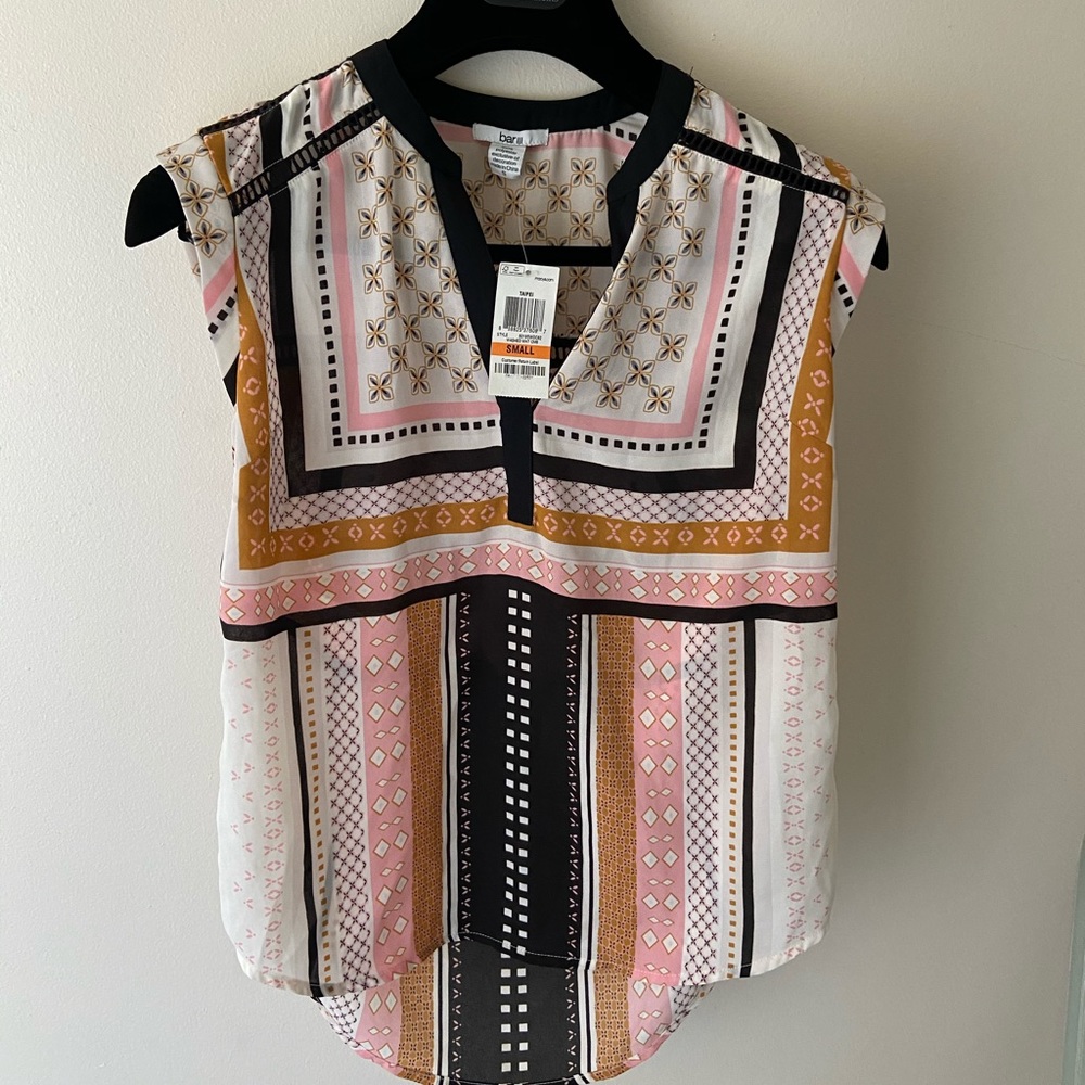 Sleeveless shirt Bar lll Pink
